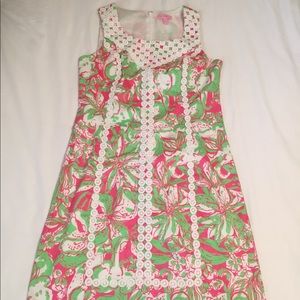 Lilly Pulitzer green and pink floral dress